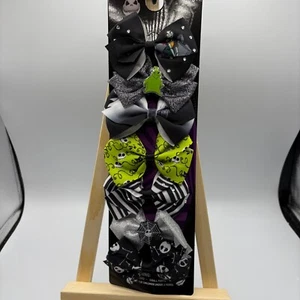 Disney The Nightmare Before Christmas 7-pack Hair Bow Clips - NEW - Picture 1 of 1
