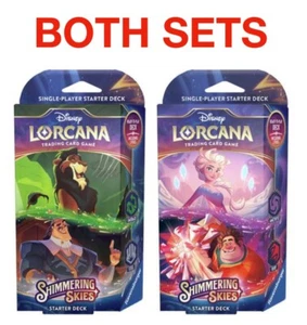 Disney Lorcana Shimmering Skies Starter Deck X 2 TCG - NEW & SEALED - Picture 1 of 3