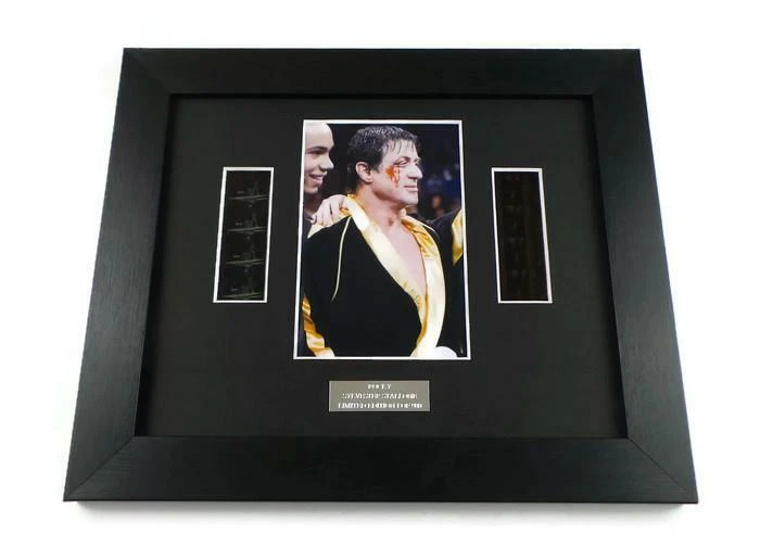 LUCKY MONKEY GIFTS ROCKY FILM CELLS Rare ROCKY BALBOA SYLVESTER STALLONE MOVIE MEMORABILIA Framed