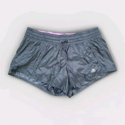 Adidas Glanz Nylon Shorts Running Womens Gym Running Sprinter 34 Retro Black - Image 1 of 4