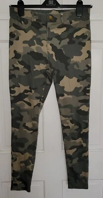 AMERICAN RAG Ejército Verde Camuflaje Elástico Algodón Legging Pantalones L Foto 1 de 4