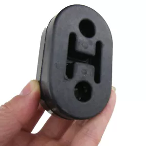 Soportes de montaje universales para silenciador de escape de coche de poliuretano negro de 2 piezas - Imagen 1 de 14