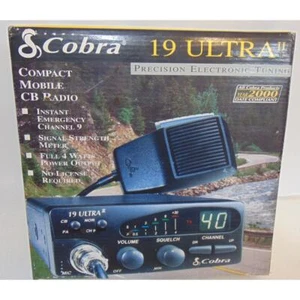 Cobra CB Radio 19 Ultra Compacto Completo Móvil 40 Canales Micrófono PA LED Gráfico - Imagen 1 de 5