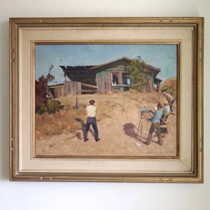 Plein Air Maler Geisterstadt Kalifornien Impressionist Charles K Ross Morro Bay - Bild 1 von 24