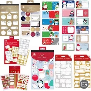 Etiquetas autoadhesivas de Navidad etiquetas de regalo pegatinas, paquetes y diseños surtidos - Imagen 1 de 10
