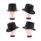 1PC Adult/Kids Magician Costume Tall Top Hat Fancy Dress Costume Black Top Hat