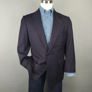 Chester Barrie Blazer Mens 42R Burgundy Striped Wool Saville Row Sport Coat - Picture 1 of 18