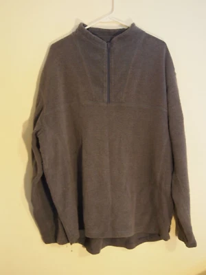 Suéter para hombre Alpine Design azul 1/4 cremallera pulóver talla grande Foto 1 de 4