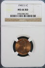 1945-S NGC MS66 RED Lincoln Wheat Cent!! #A4222