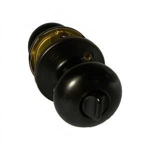 Safe lock By Kwikset Regina Privacy Door Knob With Round Rose - Picture 1 of 5