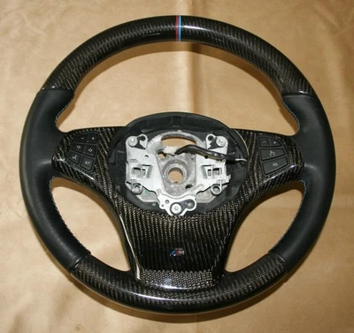 BMW X5 E53-X3 E83 Carbon-Leder Multifunktions Sportlenkrad - Bild 1 von 4