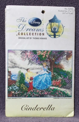 CINDERELLA cross stitch kit DISNEY DREAMS Thomas Kinkade NIP - Image 1 of 2