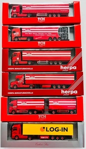 Herpa  6 LKW "TCH Truck & Trailer Rental" 1:87 in OVP - Bild 1 von 13