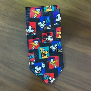 Corbata Poliéster Multicolor Personaje Disney Mickey & Co De Colección Hecha en EE. UU. - Imagen 1 de 8