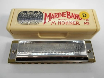HARMONICA HOHNER MARINE BAND 1896/20 MS D GERMANY DANS SA BOITE - Photo 1/4
