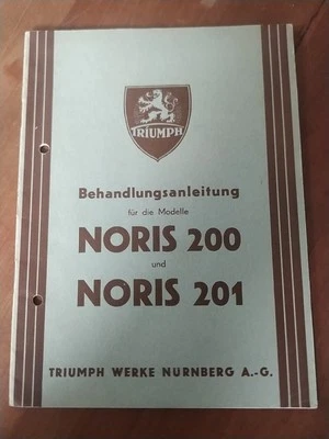 9.9 Triumph Noris 200 201 1930er Betriebsanleitung Manual Drivers Handbook - Bild 1 von 4