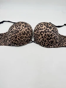 Victoria's Secret Bombshell Gr. 34 DD Leopard Plunge Bügel-BH mit zwei Körbchen - Bild 1 von 14
