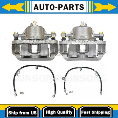 Pinzas de freno delanteras línea de mangueras de freno delanteras para Hyundai Sonata 2.4L 2.5L 2.7L_ Foto 1 de 4