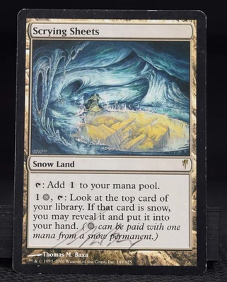 Magic the Gathering Scrying Sheets Coldsnap Signed Heavily Played - Image 1 of 2