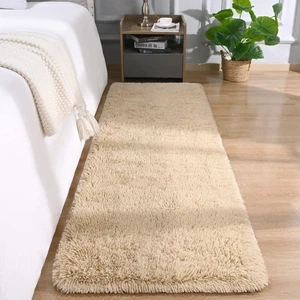 2X6 Beige Runner Rug for Hallyway Entryway Kitchen Fluffy Area Rugs Light Bei... - Picture 1 of 7
