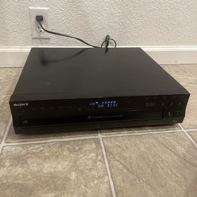Sony CDP-CE500 5 Disc CD Changer Player USB Recorder Tested Working No Remote - Image 1 of 4