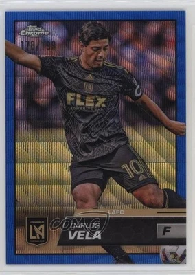 2023 Topps Chrome MLS Blue Wave Refractor /199 Carlos Vela #69 - Image 1 of 2