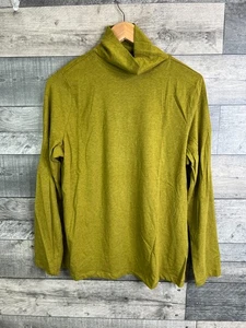 Seasalt Cornwall Landing Top Size UK 16 Green Creek Roll Neck Long Sleeves - Picture 1 of 9