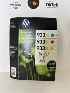 HP 933XL D8J65BN Confezione da 3 cartucce di inchiostro originali tricolore - Foto 1 di 8