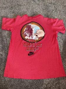 Vintage 1991 Nike x Warner Bros That’s All Folks Porky Pig Looney Tunes Sz M - Picture 1 of 10
