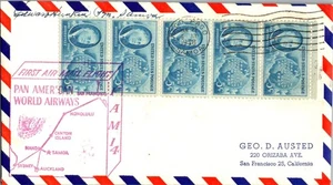 Pan American World Airways Erstflug Pago Pago Samoa - Nadi Fiji - 1956 - Bild 1 von 2