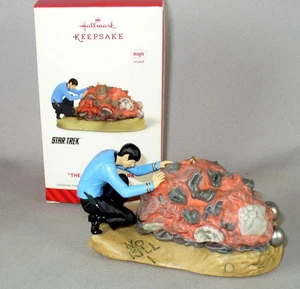 2014 HALLMARK KEEPSAKE CHRISTMAS ORNAMENT STAR TREK THE DEVIL IN THE DARK MAGIC - Picture 1 of 10