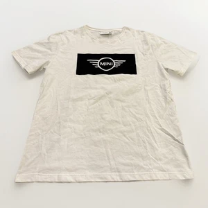 Mini Cooper Mens White Auto Logo 100% Cotton Short Sleeve T-Shirt Size XL - Picture 1 of 8