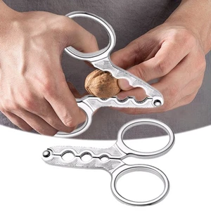 Nut Crackers Nuts Pistachio Sheller Opener Kitchen Stainless Steel Nutcracker - Picture 1 of 6