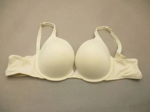 Reggiseno donna nuovo senza etichette 46B CACIQUE foderato avorio chiusura schiena ferretto regolabile Demi 9C - Foto 1 di 8