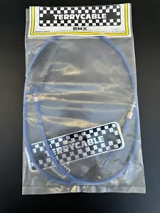 NOS Terry Cable Old School BMX Rear Blue Cable JMC , GT, Hawk, Haro, - Picture 1 of 3