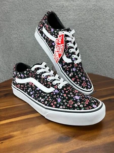 Vans Women's Ward Shoes Floral Print Canvas Low Top Skate Sneakers Size 11 Shoes - Picture 1 of 12