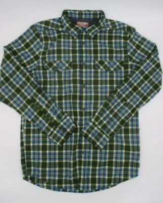 Camisa de senderismo Falls Creek Performance para hombre con ventilación - Cuadros verdes - M Foto 1 de 4