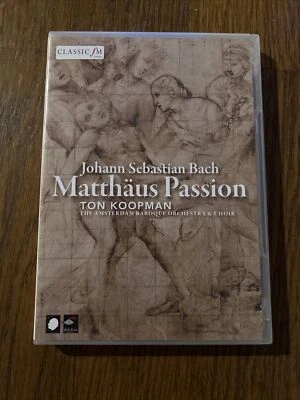 Bach St. Matthew’s Passion Ton Koopman Classical Cantata DVD Excellent Condition - Image 1 of 4