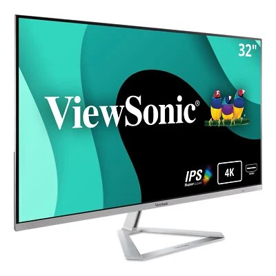 ViewSonic VX3276-4K-MHD 32 Inch 4K UHD Monitor with Ultra-Thin Bezels, HDR10 ... - Image 1 of 4