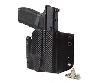 OWB Kydex Holster for Handguns with a Streamlight TLR-7 SUB - Black Carbon Fiber - Picture 1 of 6