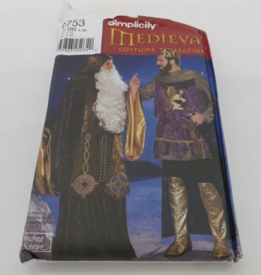 Simplicity Pattern 9753 Medieval Costume Collection Size L XL  Andrea Schewe - Image 1 of 4