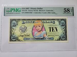 Disney $10 Dollars, 2007 "D" Series - Popular