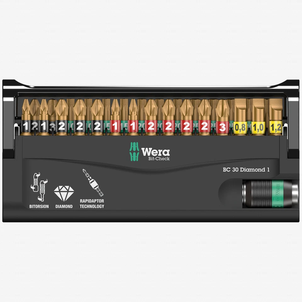 Wera 05057431001 Bit-check 30 Diamond 1 Bit Set