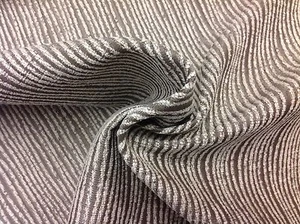 Lee Jofa Threads Textured Striped Upholstery Fabric- Urbane / Cream Hemp 3.20 yd - Picture 1 of 1