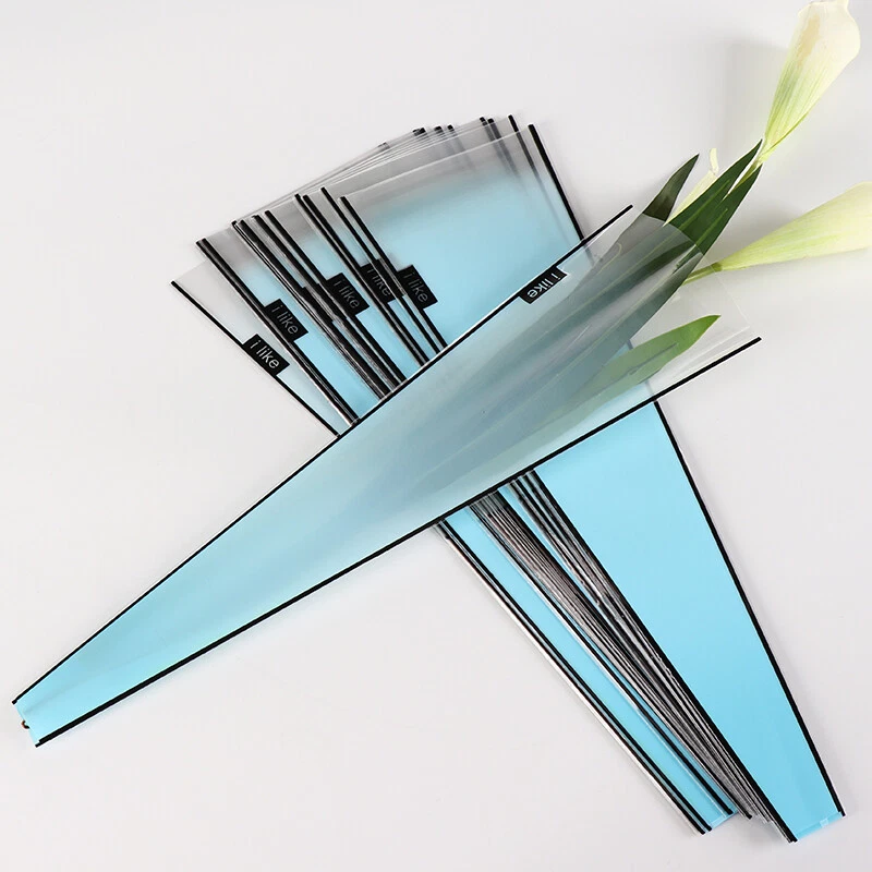 50 Pcs Rainbow Gradient Matte Frosted Florist Flower Wrapping Paper Bouquet - Image 1 of 4