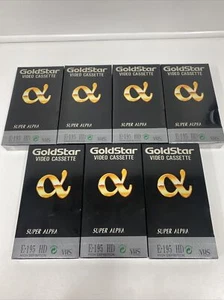 GoldStar E-195 HD VHS x 7 - Videokassette - neu & versiegelt - High Definition - Bild 1 von 4