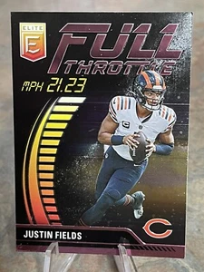 2023 DONRUSS ELITE JUSTIN FIELDS PINK FULL THROTTLE#FT-JF BEARS - Picture 1 of 1