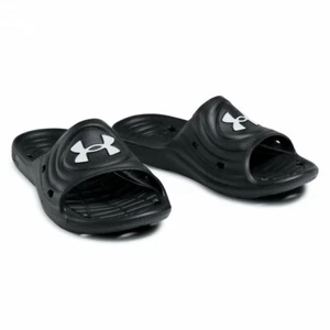 UNDER ARMOUR Slides Ua M Locker IV Sl Black UK 6 EU 40 US 7 BNWT - Picture 1 of 8
