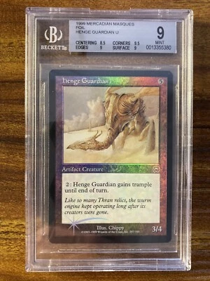 MTG✨HENGE GUARDIAN FOIL✨Mercadian Masques BGS 9 MINT UNCOMMON Chippy Art POP 2 ! - Image 1 of 2