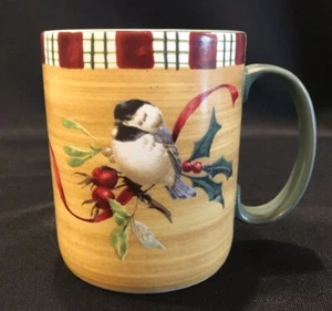 Wintergrüße Chickadee 14oz. Kaffeebecher Tasse Lenox - Bild 1 von 4